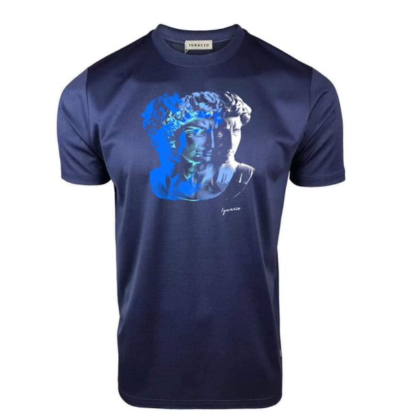 Statue Navy blue T-shirt