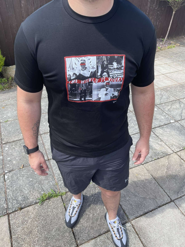World is yours black T-shirts