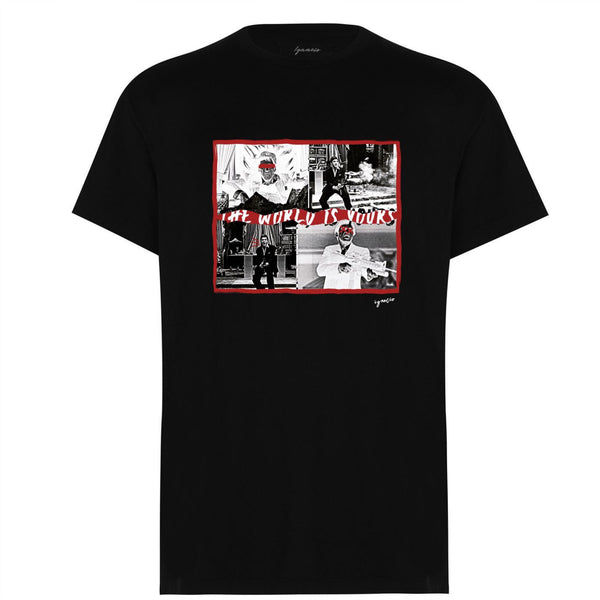 World is yours black T-shirts